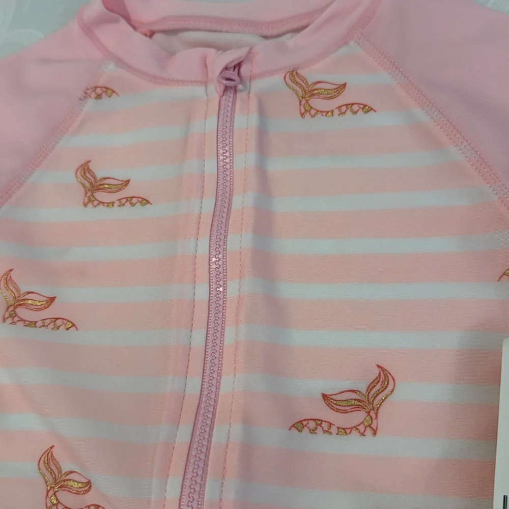 COPY - First Impressions Baby Girl Mermaid Rash-guard & Hat. 18 months